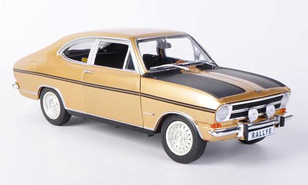 Opel Kadett B 1/18 Revell B Rally 1900 gold/mattblack diecast model cars
