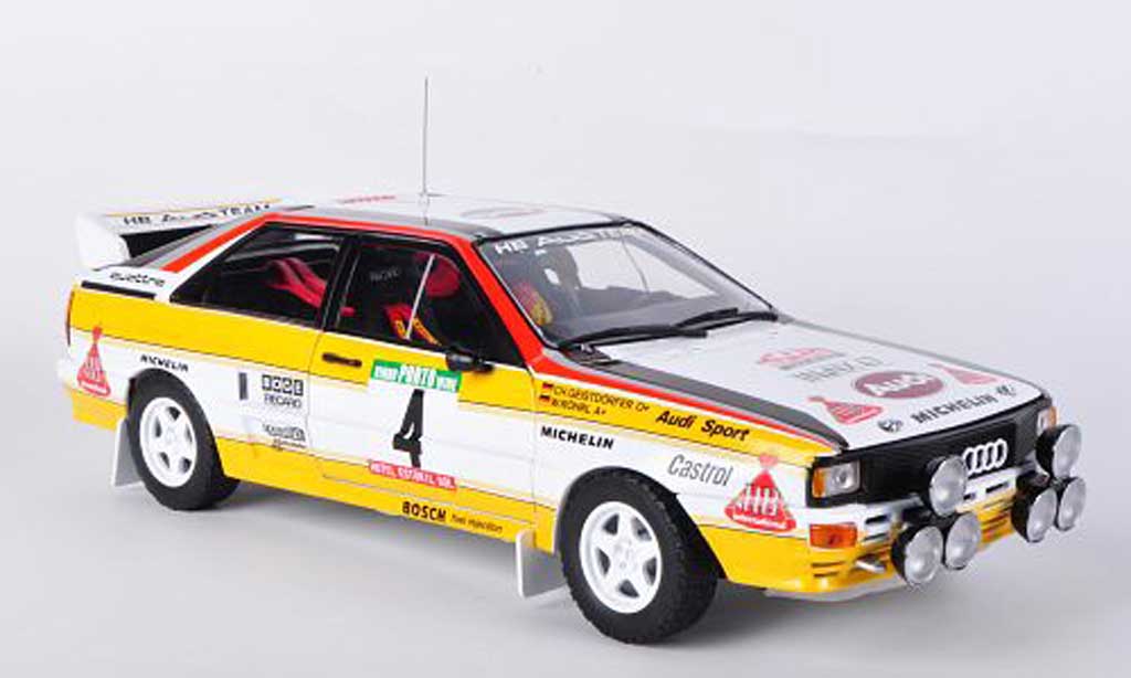 Audi Quattro 1/18 Sun Star A2 No.4 HB W.Rohrl / C.Geistdorfer Rally Portugal 1984 diecast model cars