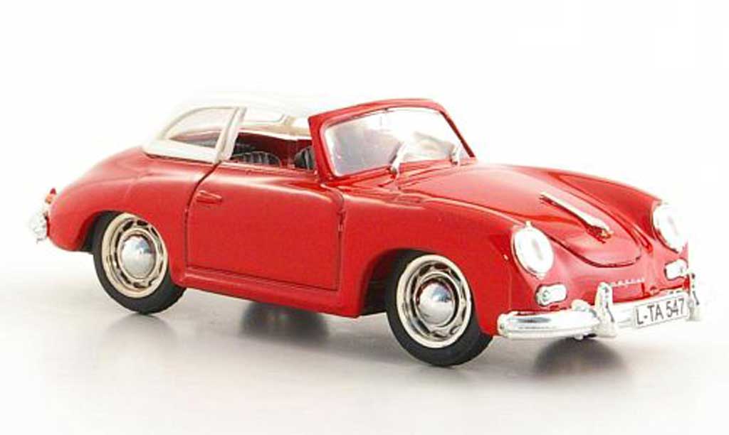 Porsche 356 1952 1/43 Brumm 1952 Hardtop red/white diecast model cars