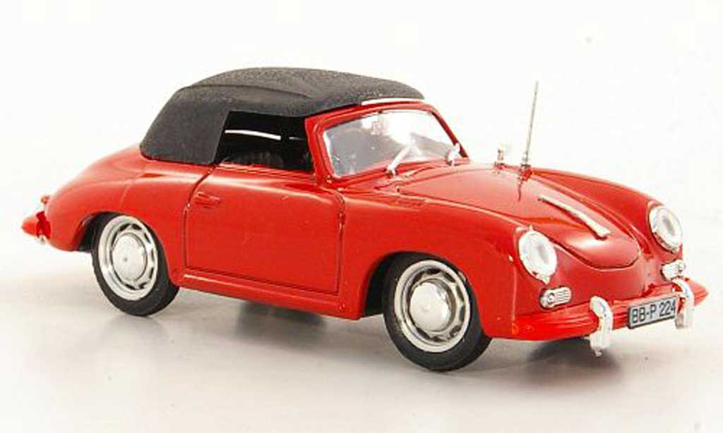 Porsche 356 1963 1/43 Brumm 1963 C Convertible red diecast model cars