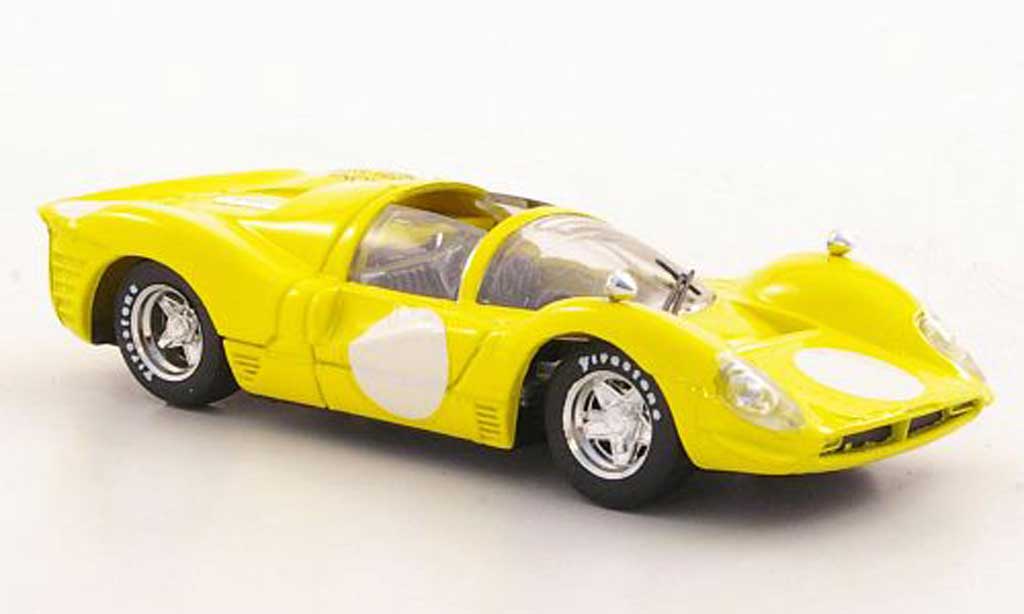 Ferrari 330 P4 1/43 Brumm P4 Spyder yellow 35a Borsa Scambio - Verona 2002 diecast model cars