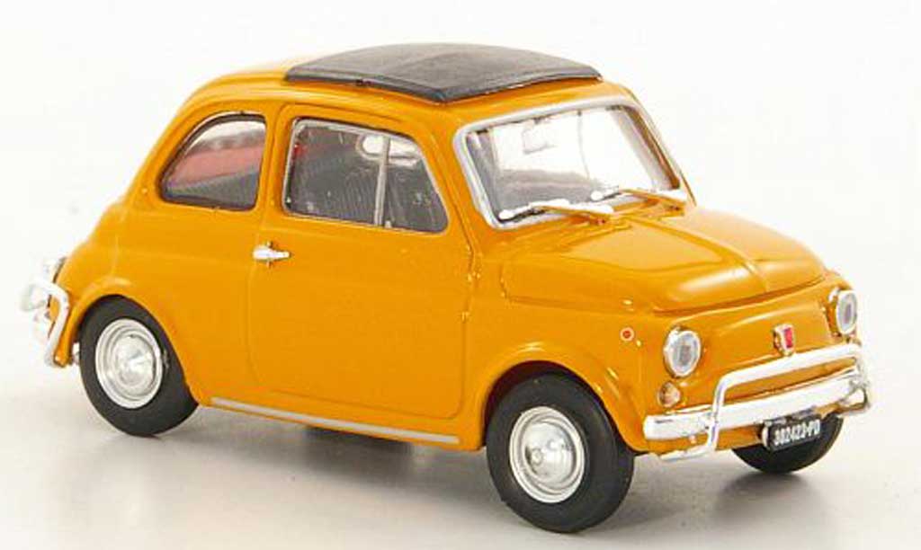 Fiat 500 L 1/43 Brumm L yellow 1968 diecast model cars