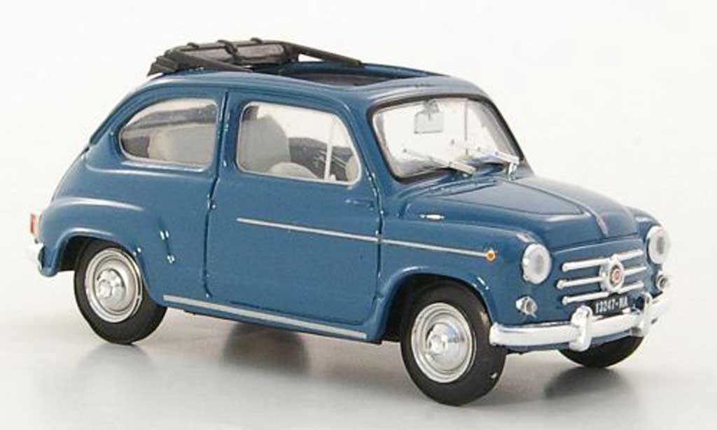 Fiat 600 1/43 Brumm D blue 1960 diecast model cars