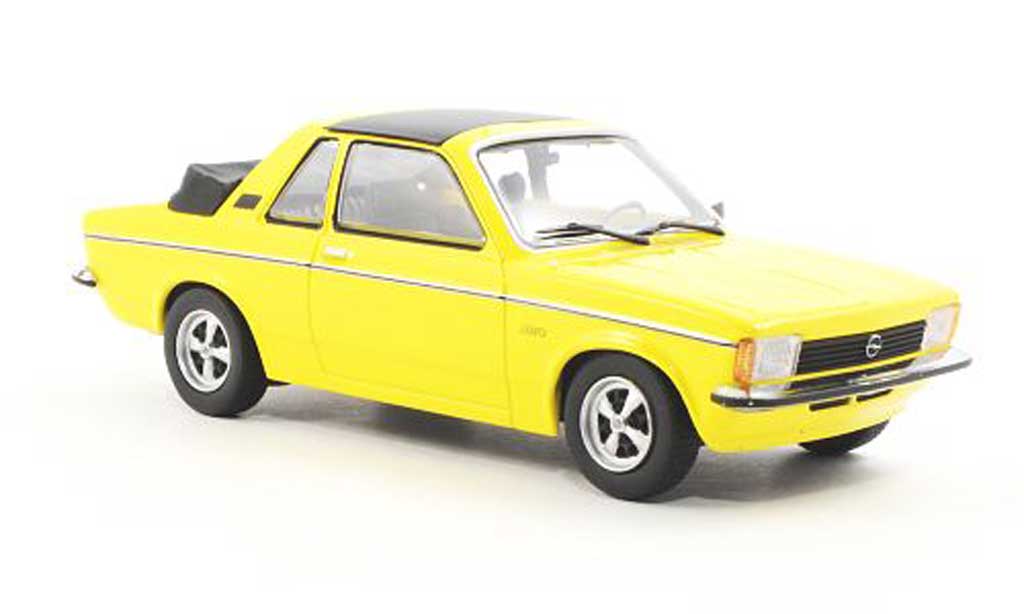 Opel Kadett C 1/43 Minichamps C Aero yellow Sondermodell MCW 1978 diecast model cars