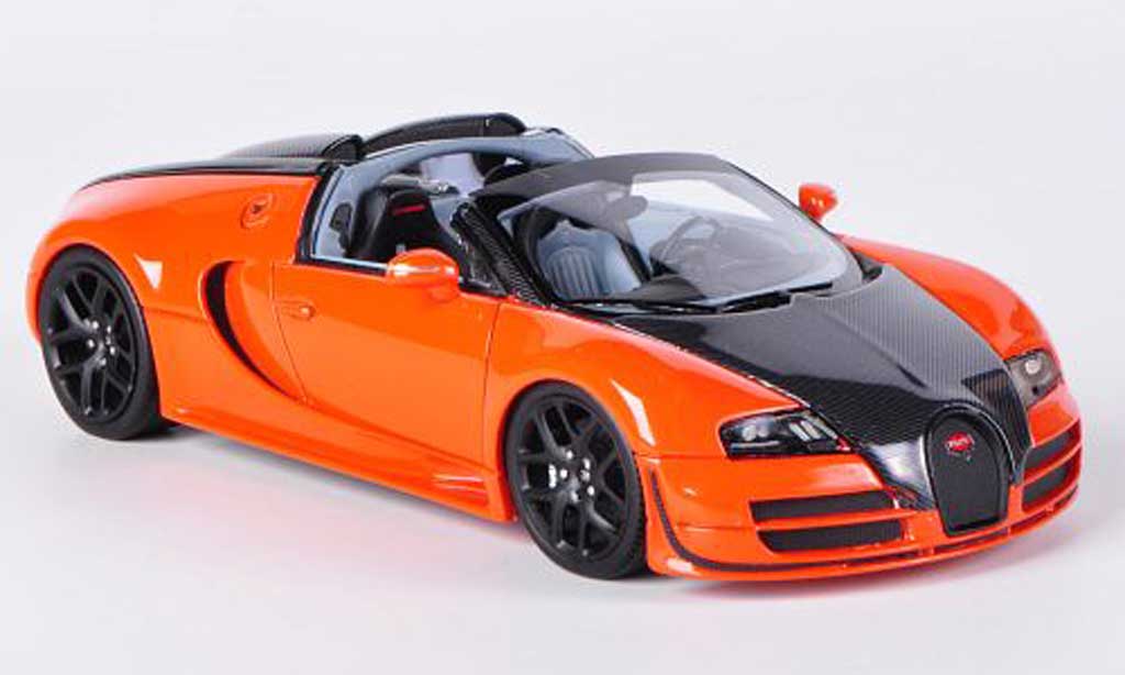 Bugatti Veyron Grand Sport 1/43 Look Smart Grand Sport 16.4 Vitesse orange/carbon Autosalon Genf 2012 diecast model cars