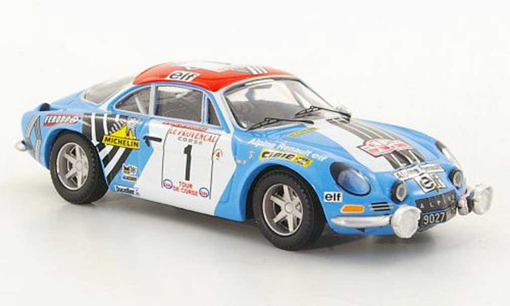 Alpine A110 1/43 Trofeu 1800S No.1 J.P.Nicolas / M.Vial Tour de Corse 1973 diecast model cars