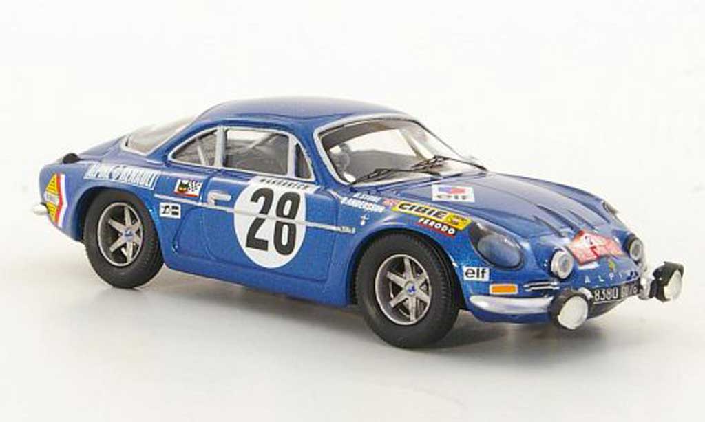 Alpine A110 1/43 Trofeu 1600S No.20 O.Andersson / D.Stone Rally Monte Carlo 1971 diecast model cars