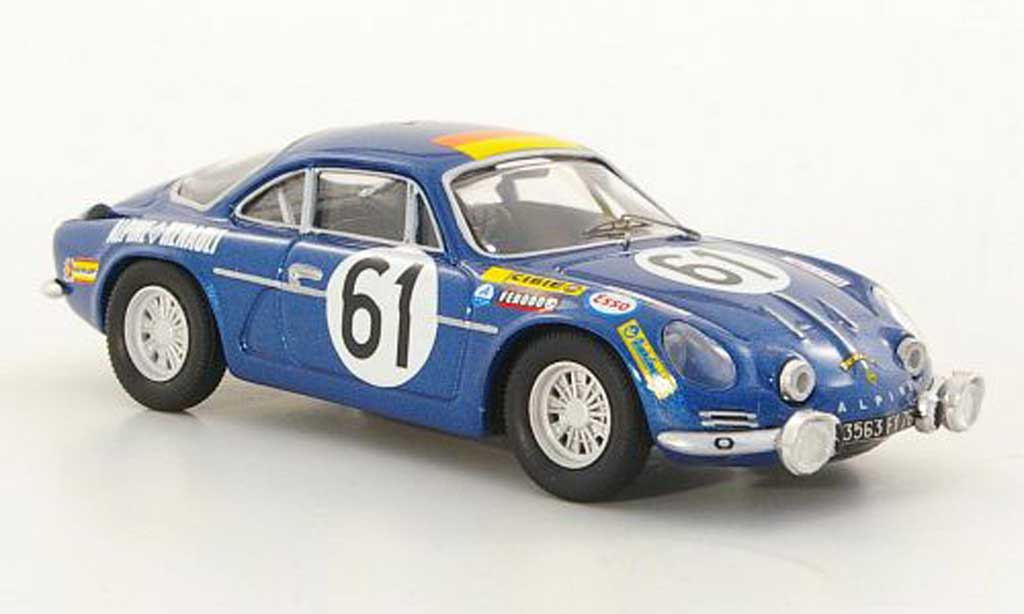 Alpine A110 1/43 Trofeu 1300 No.61 Nusbaumer / Bourdon 24h Le Mans 1968 diecast model cars