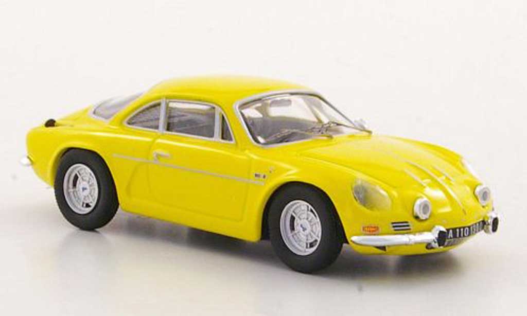 Alpine A110 1/43 Trofeu 1300 S yellow Strassenversion diecast model cars