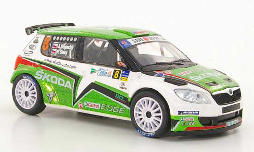 Skoda Fabia S2000 1/43 Abrex S2000 (FL 2010) No.8 J.Kopecky / P.Stary Rally Islas Canaria 2011 diecast model cars