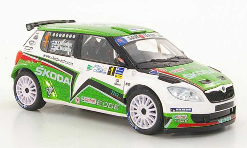 Skoda Fabia S2000 1/43 Abrex S2000 (FL 2010) No.1 J.Hanninen / M.Markkula Rally Islas Canaria 2011 diecast model cars