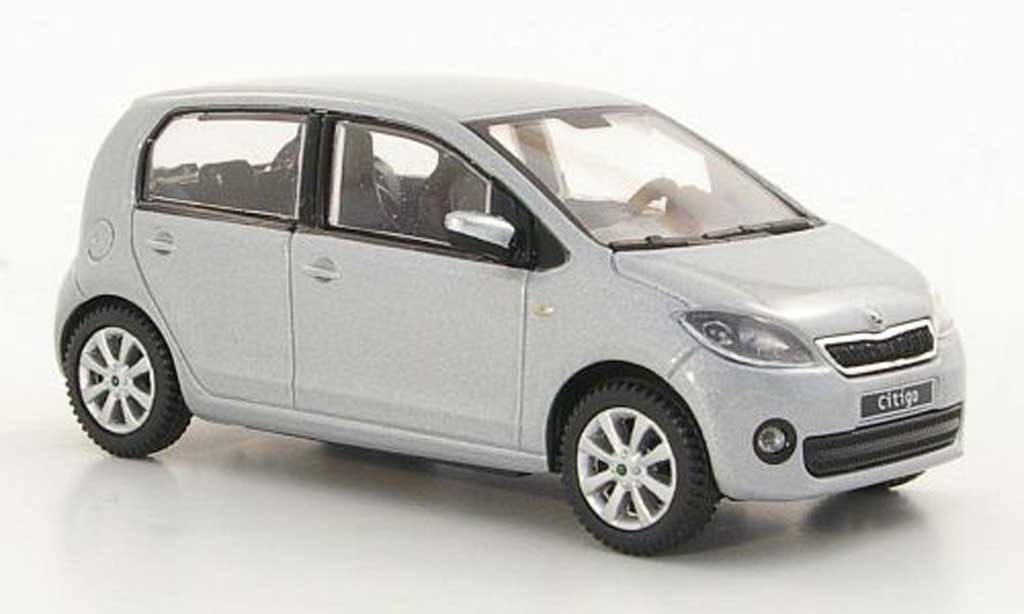 Skoda Citigo 1/43 Abrex grey 5-portes 2012 diecast model cars