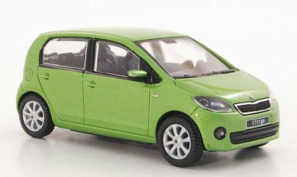 Skoda Citigo 1/43 Abrex grun 5-portes 2012 diecast model cars