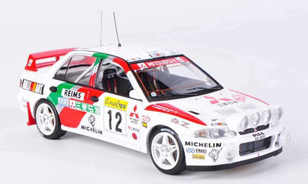 Mitsubishi Lancer Evolution II 1/43 HPI Evolution II No.12 A.Aghini / S.Farnocchia Rally Monte Carlo 1995 diecast model cars