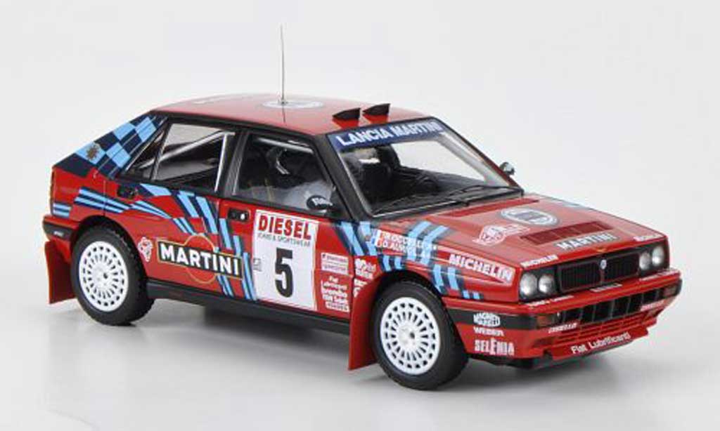 Lancia Delta HF Integrale 1/43 HPI HF Integrale 16V No.5 Martini D.Auriol / B.Occelli Rally Sanremo 1989 diecast model cars