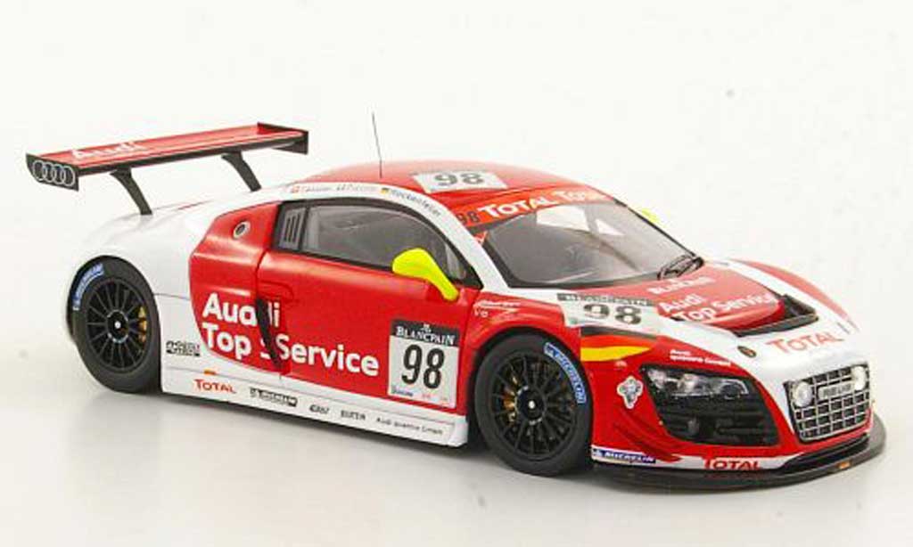 Audi R8 LMS 1/43 Spark LMS No.98 Top Service Fassler / Piccini / Rockenfeller 24h Spa 2011 diecast model cars