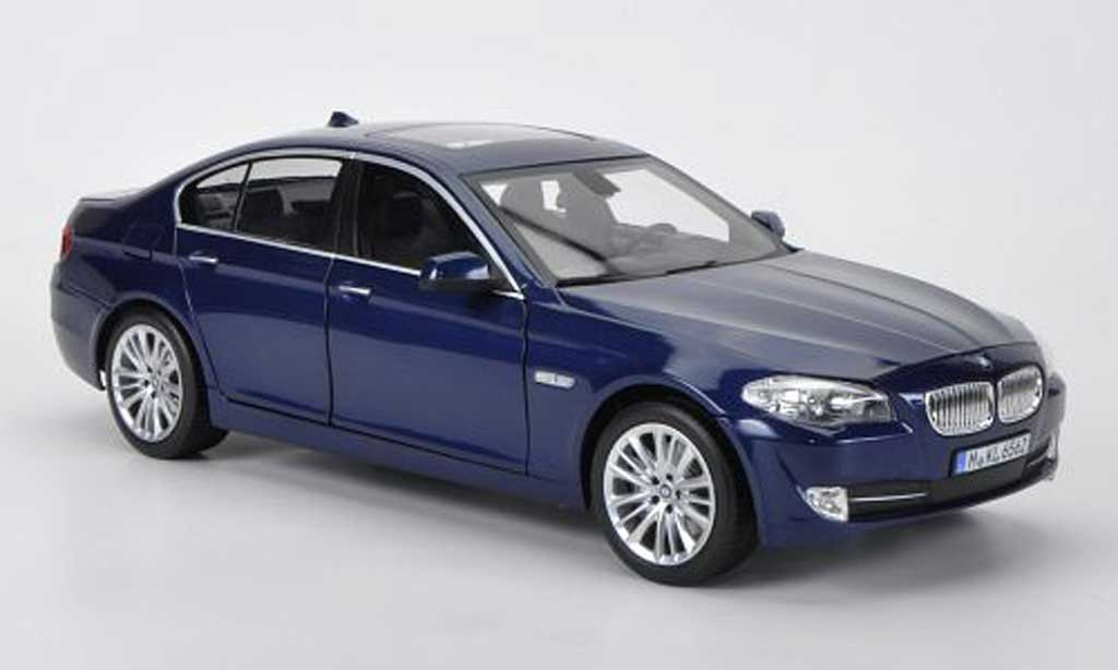 Bmw 550 F10 1/18 Norev F10 blue 2010 interieur noir diecast model cars