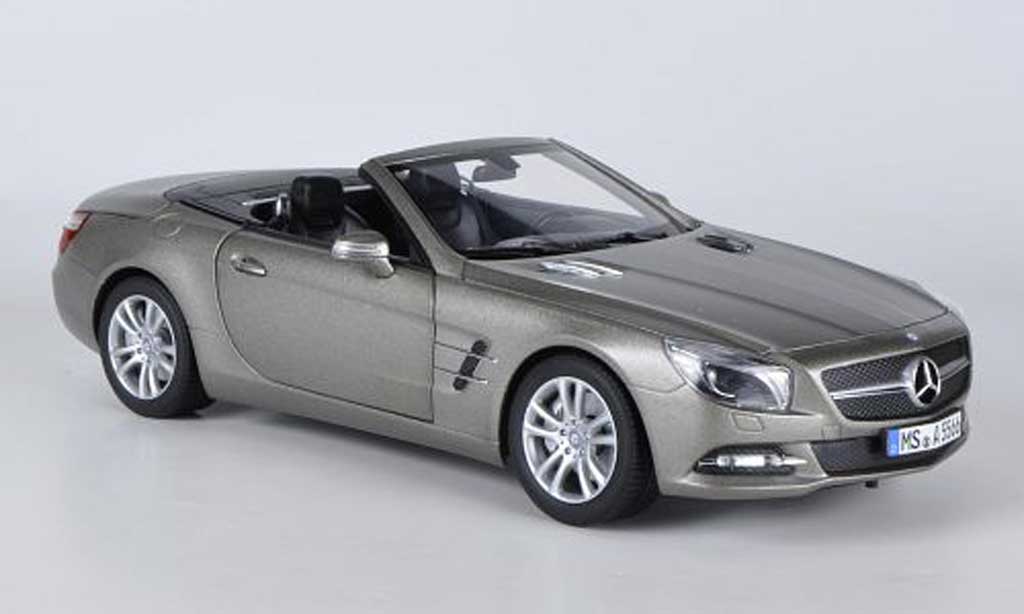 Mercedes Classe SL 500 1/18 Norev 500 matt grey 2012 diecast model cars