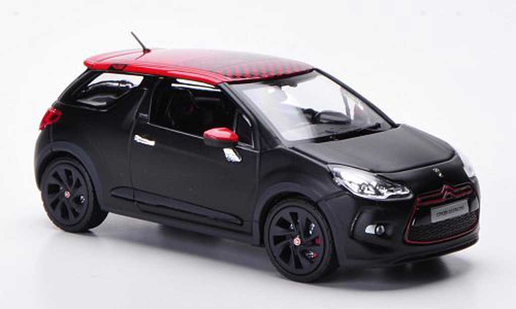 DS Automobiles DS3 Racing 1/43 Norev Racing Racing matt black/red 2012 diecast model cars