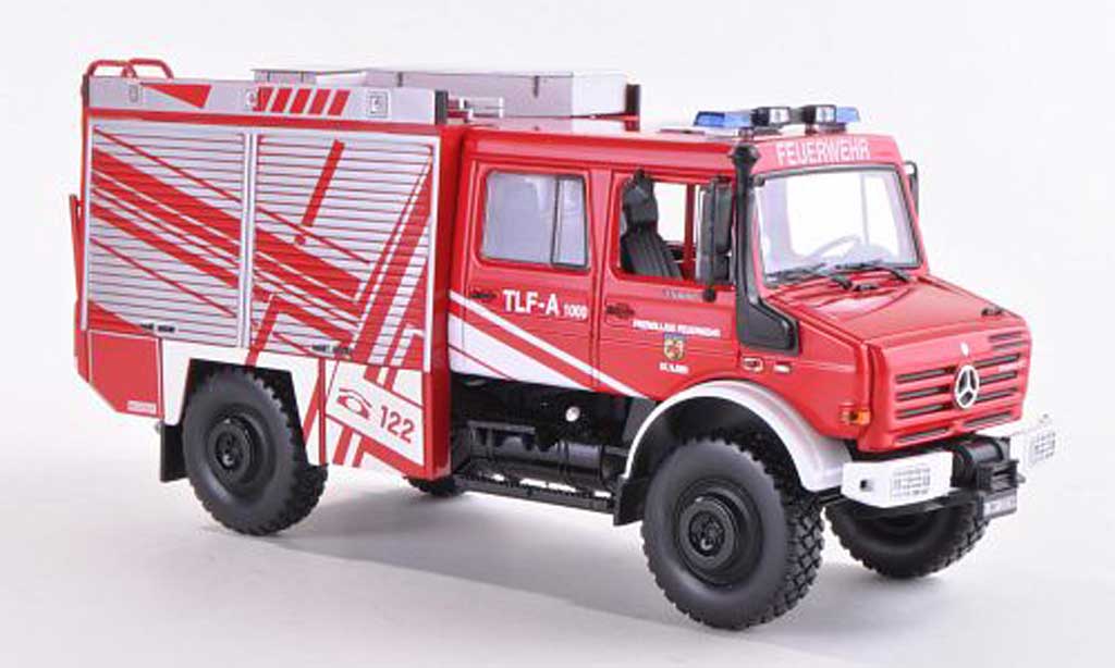 Mercedes Unimog 1/43 Norev U5000 TLF-A 1000 Freiwillige Fire brigade St. Ilgen 2005 diecast model cars