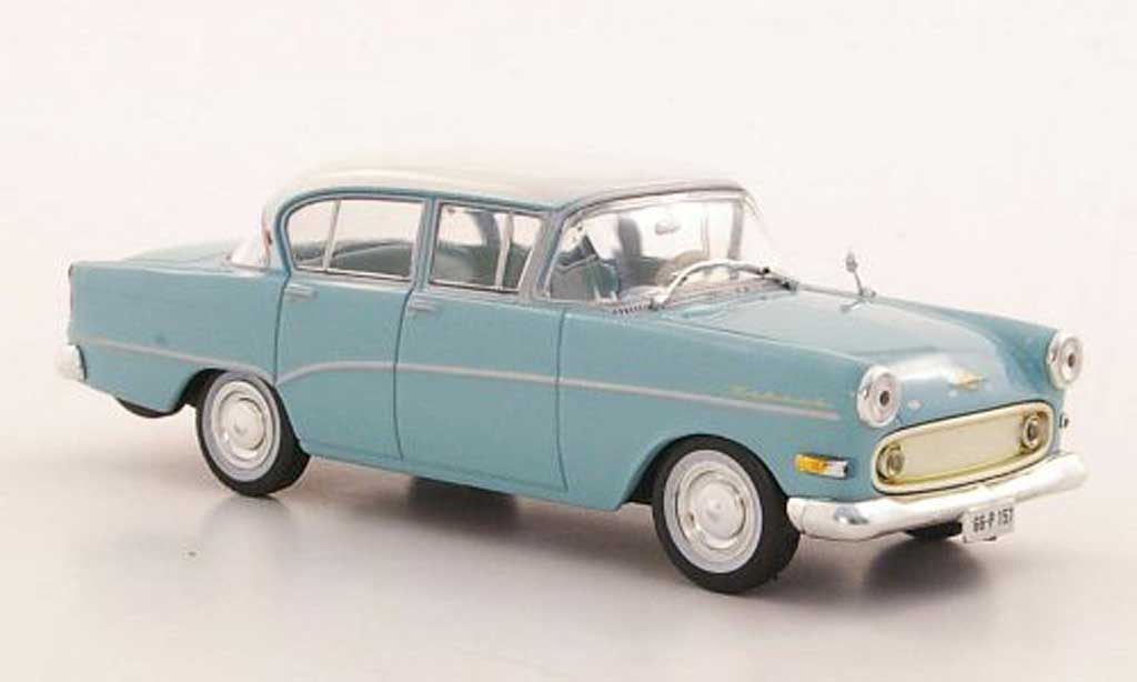 Opel Rekord 1/43 WhiteBox P1 blue/white diecast model cars