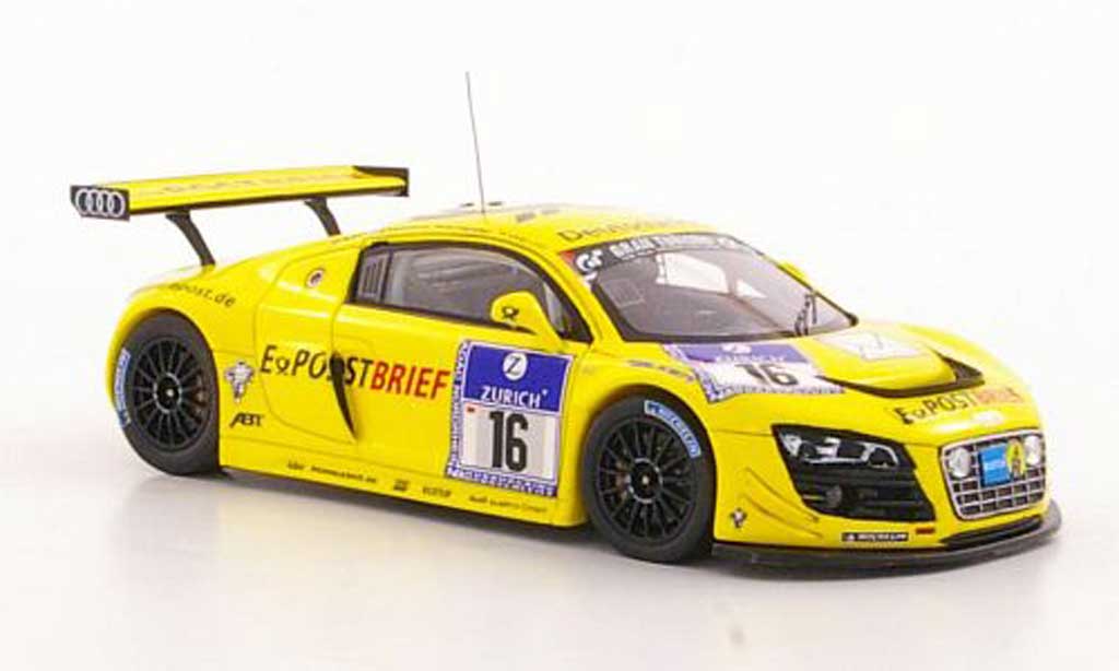 Audi R8 LMS 1/43 Spark LMS No.16 Postbrief Abt / Ekstrom / Scheider / Werner ADAC 24h Nurburgring 2011 diecast model cars