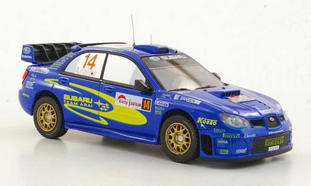 Subaru Impreza WRC 1/43 HPI WRC No.14 Team Arai T.Arai / T.Sircombe Rally Japan 2006 diecast model cars