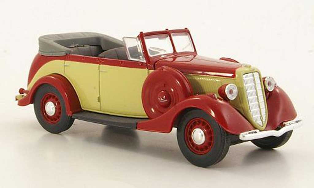 Gaz M1 Phaeton 1/43 Nash Avtoprom Phaeton beige/red geoffnetes Verdeck diecast model cars