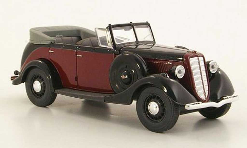 Gaz M1 Phaeton 1/43 Nash Avtoprom Phaeton red/black geoffnetes Verdeck diecast model cars