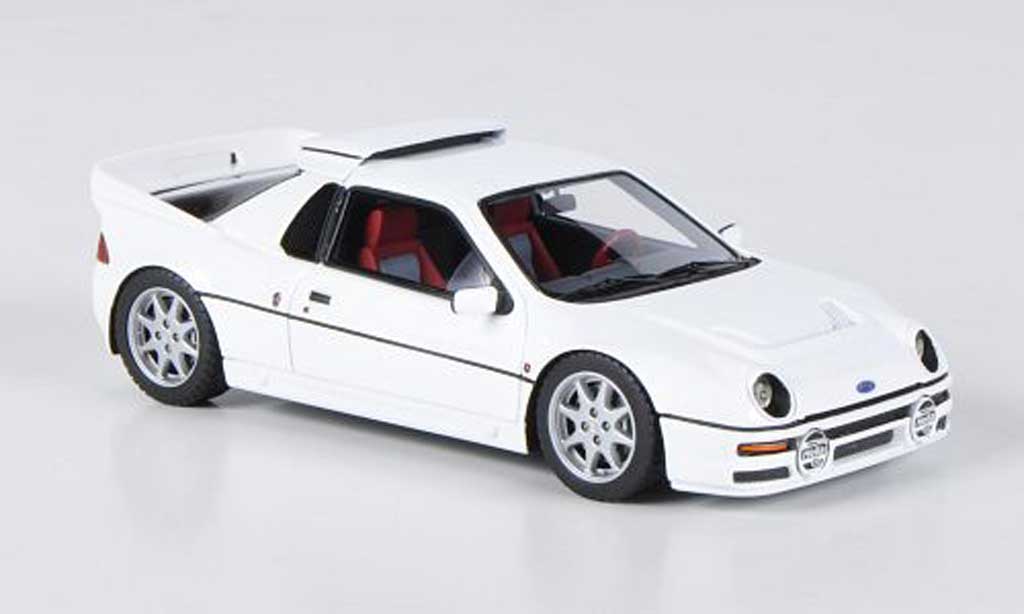 Ford RS 200 1/43 HPI white LHD diecast model cars