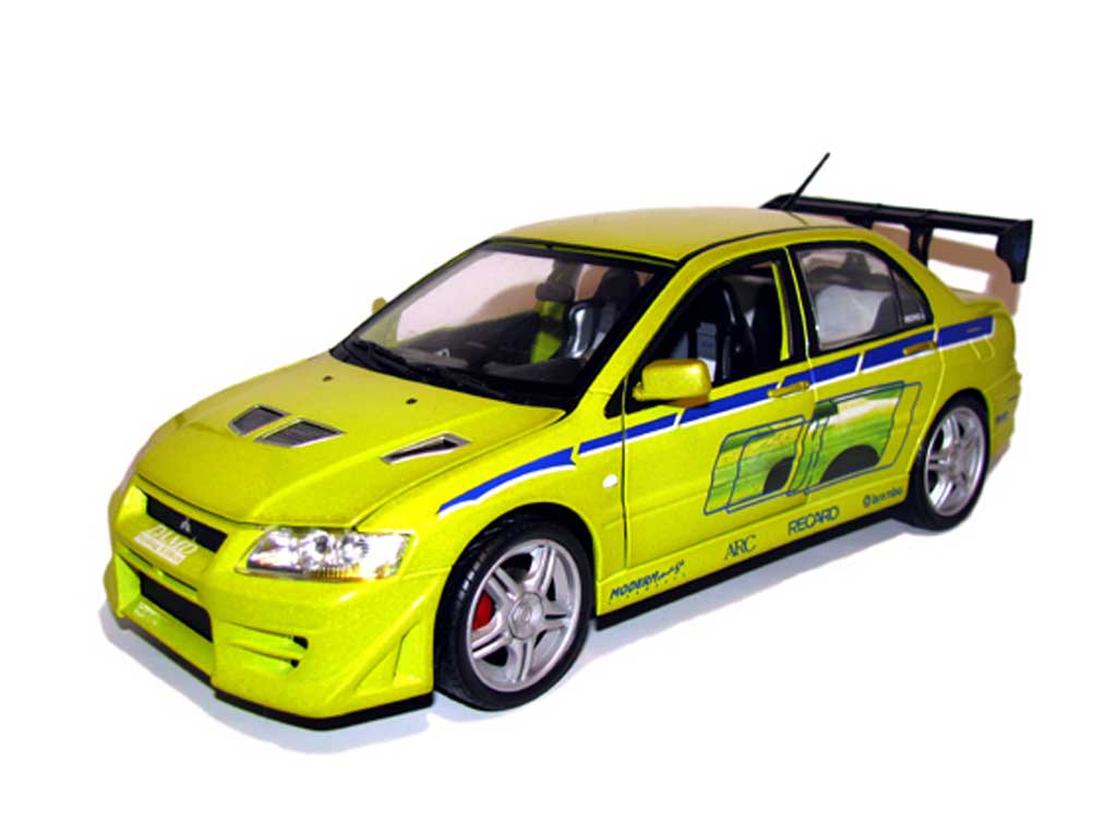 Mitsubishi Lancer Evolution VII 1/18 Ertl Evolution VII Fast and furious diecast model cars