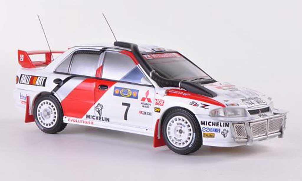 Mitsubishi Lancer Evolution III 1/43 HPI Evolution III No.7 RalliArt T.Makinen / S.Harjanne Safari Rally 1996 diecast model cars