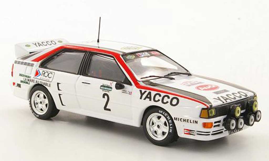 Audi Quattro 1/43 Hachette No.2 Yacco B.Darniche / A.Mahe Rally Lyon-Charbonnieres 1984 diecast model cars