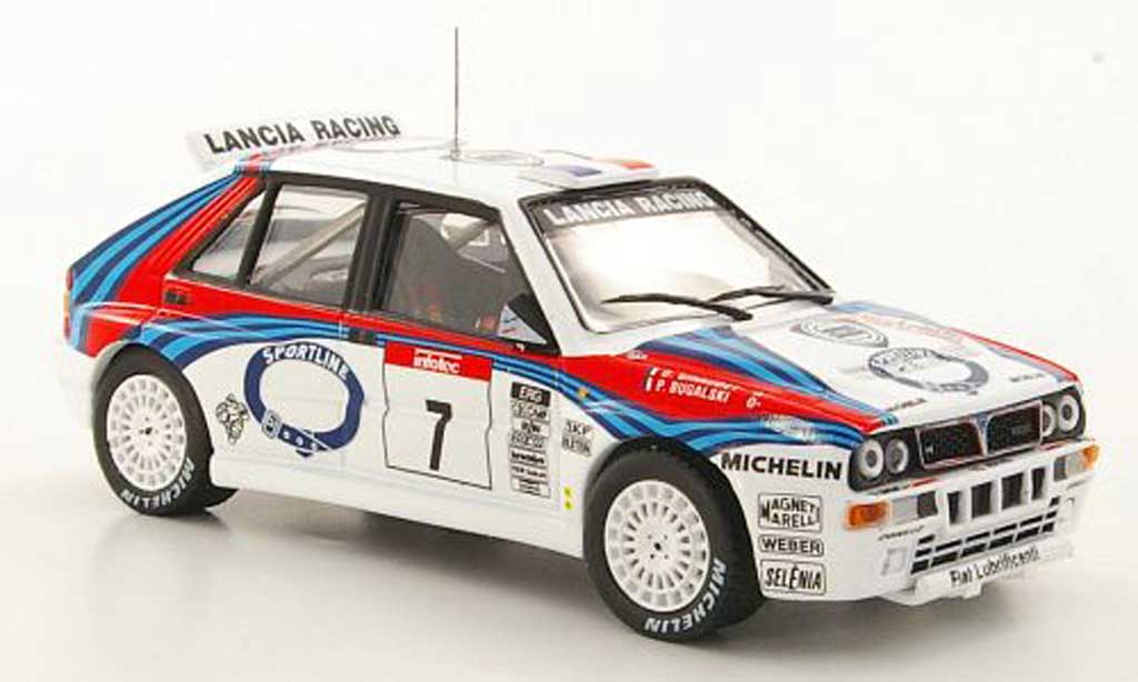 Lancia Delta HF Integrale 1/43 Hachette HF Integrale No.7 P.Bugalski / D.Giraudet Tour de Corse 1992 diecast model cars