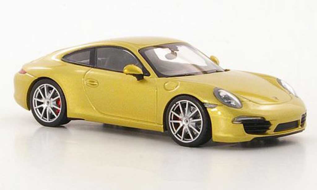 Porsche 991 S 1/43 Minichamps Carrera S gold 2011 diecast model cars
