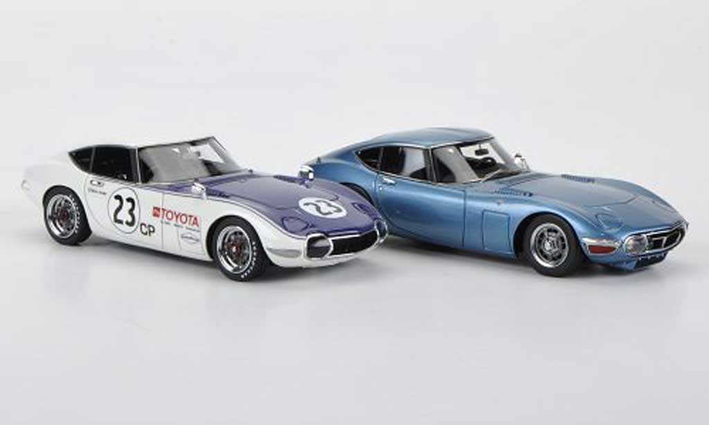 Toyota 2000 GT 1968 1/43 HPI 1968 2000GT-Set: MF12L blue und No.23 D.Jordan SCCA diecast model cars