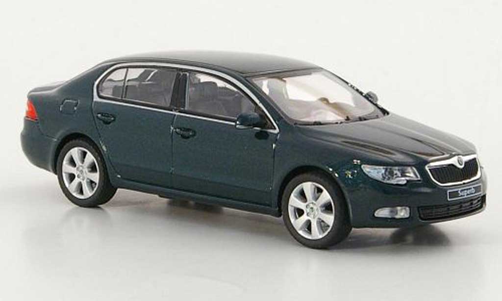 Skoda Superb 2009 1/43 Abrex 2009 II grun diecast model cars