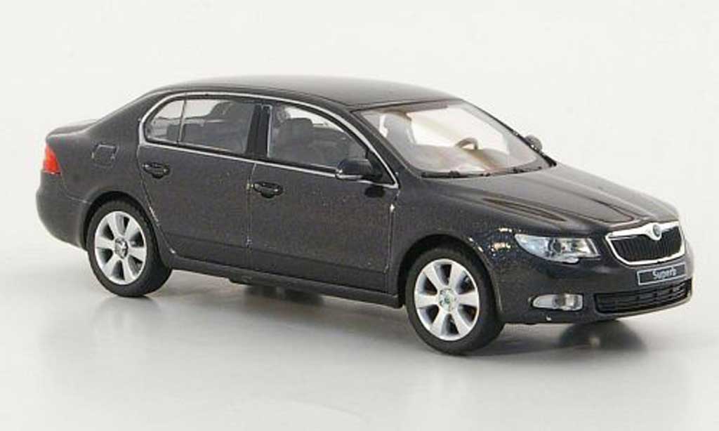 Skoda Superb 2009 1/43 Abrex 2009 II anthrazit diecast model cars