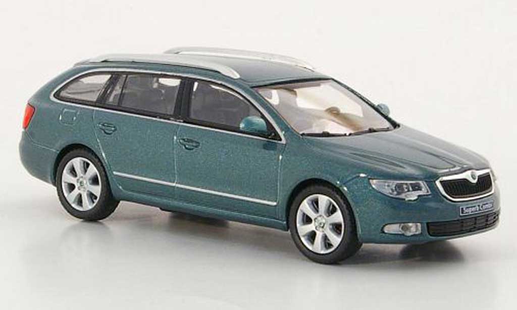 Skoda Superb 2009 1/43 Abrex 2009 II Combi greygrun diecast model cars