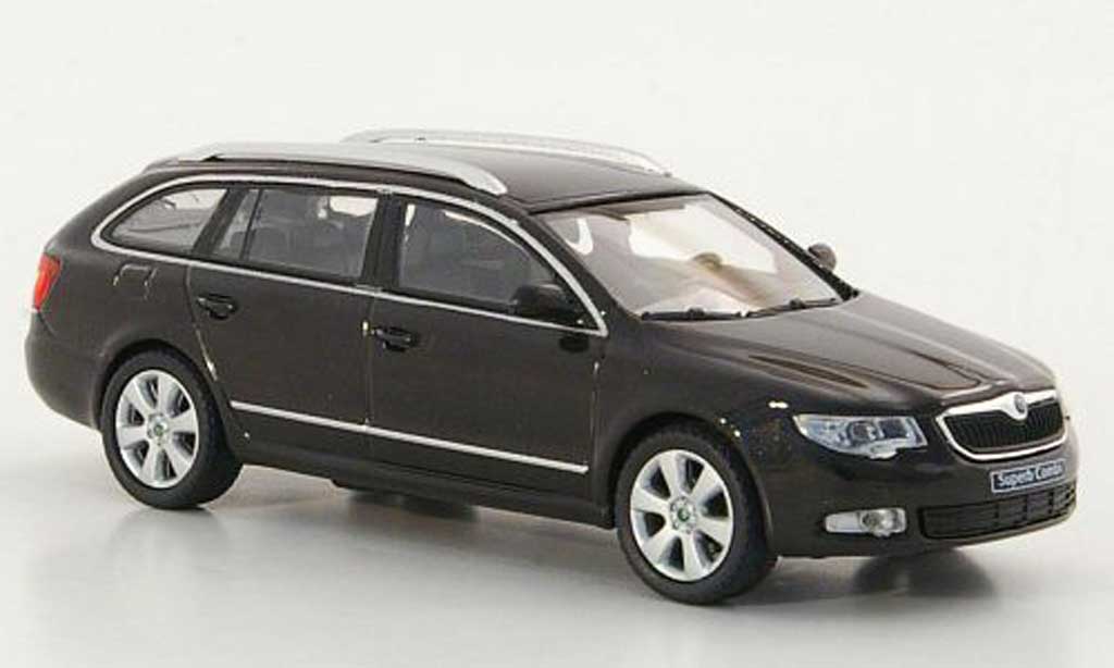 Skoda Superb 2009 1/43 Abrex 2009 II Combi brown diecast model cars