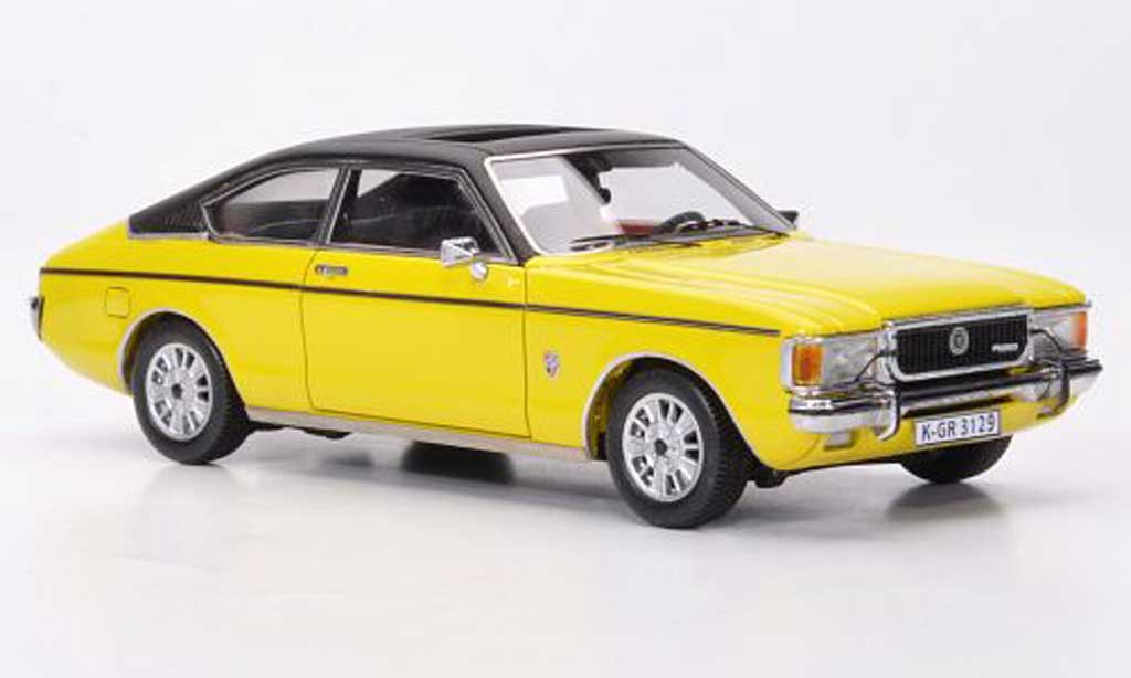 Ford Granada 1/43 Neo MKI Coupe yellow/black 1976 diecast model cars