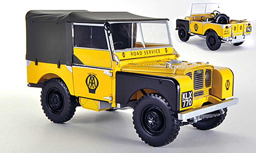 Land Rover Series 1 1/18 Minichamps AA Road Service yellow 1948 diecast model cars
