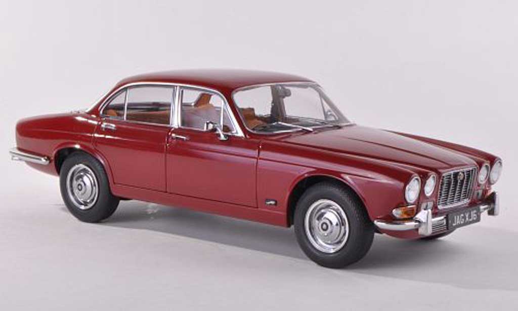 Jaguar XJ 6 1/18 Paragon 6 Series 1 2.8 black-red RHD 1971 diecast model cars