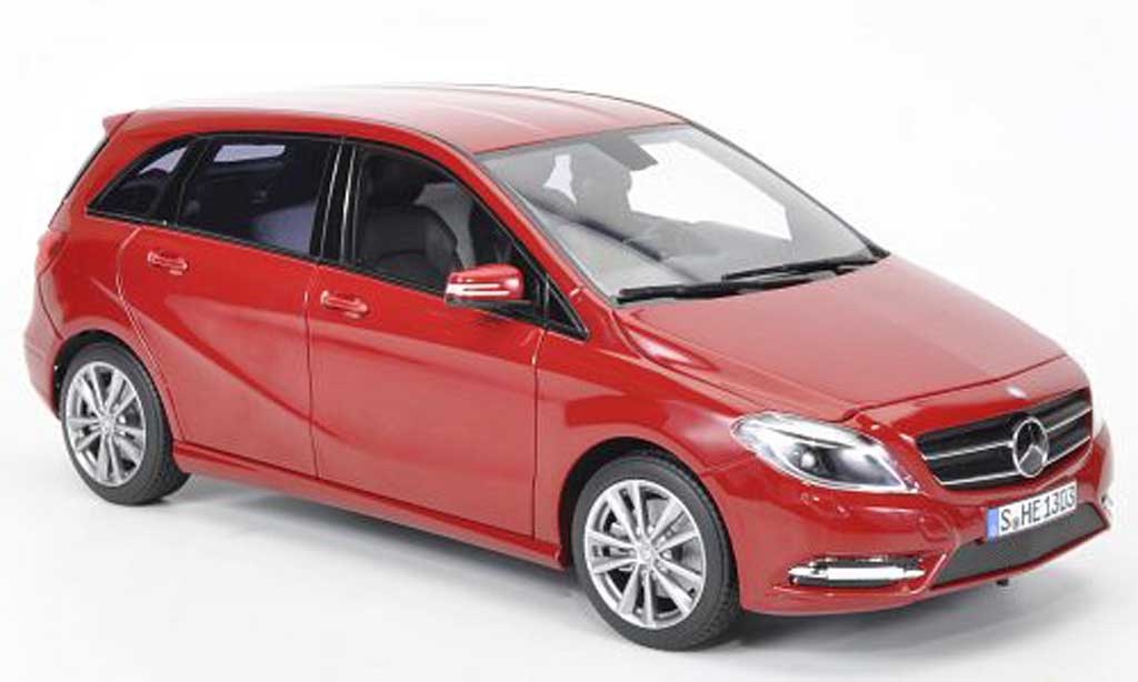 Mercedes Classe B 1/18 Norev B180 red 2011 diecast model cars