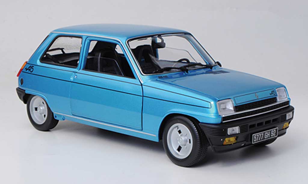 Renault 5 Alpine 1/18 Norev Alpine blue 1977 diecast model cars