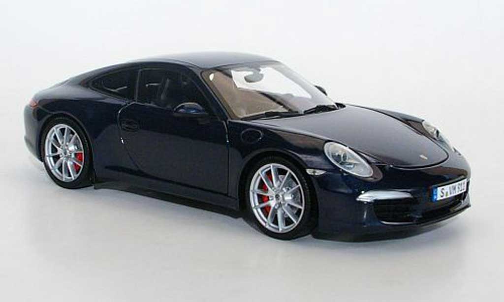 Porsche 991 S 1/18 Minichamps Carrera S blue 2011 diecast model cars