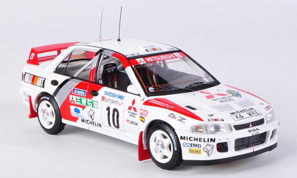 Mitsubishi Lancer Evolution II 1/43 HPI Evolution II No.10 K.Eriksson / S.Parmander Rally Schweden 1995 diecast model cars