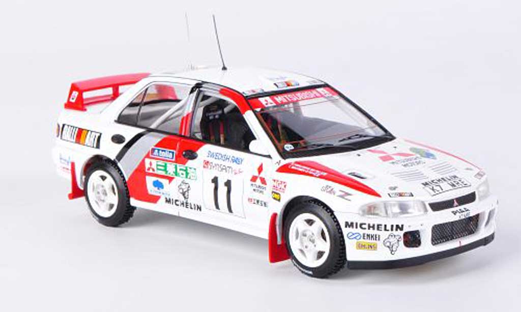 Mitsubishi Lancer Evolution II 1/43 HPI Evolution II No.11 T.Makinen / S.Harjanne Rally Schweden 1995 diecast model cars