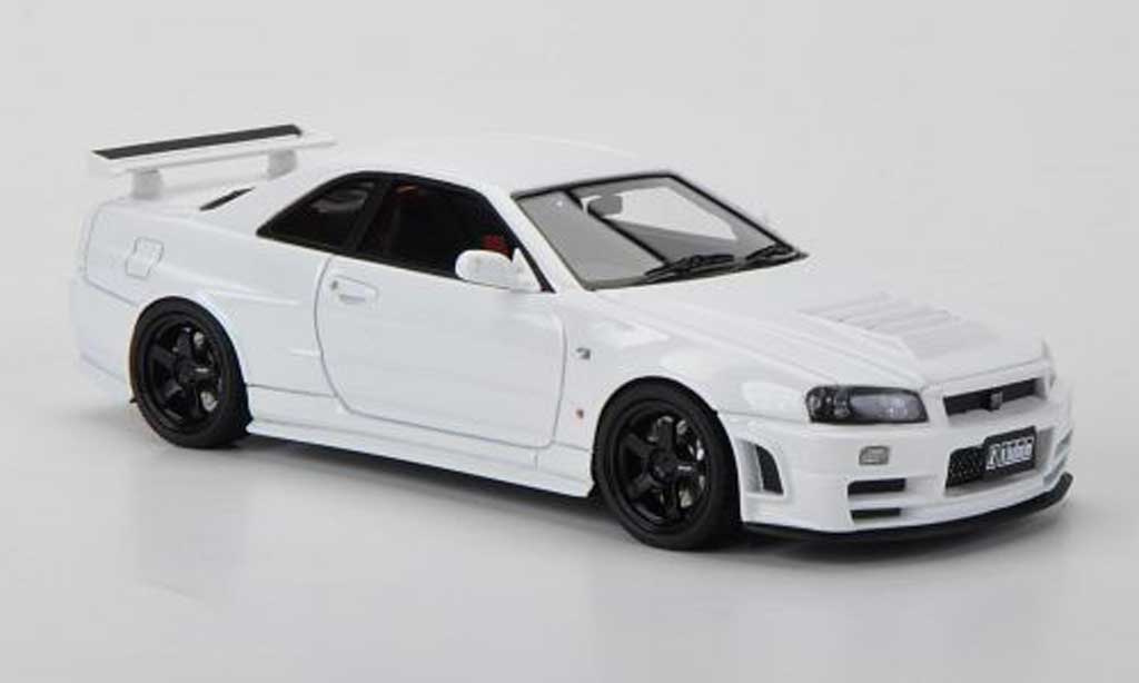 Nissan Skyline R34 1/43 HPI R34 GT-R Nismo Z-tune white RHD diecast model cars