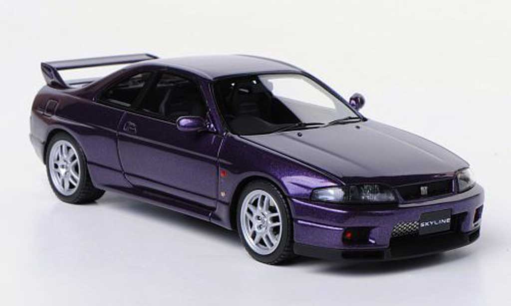 Nissan Skyline R33 1/43 HPI R33 GT-R V-Spec (R33) lila RHD 1995 diecast model cars